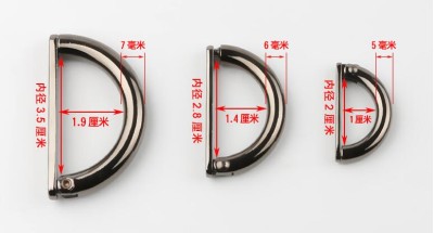 ZJ  金屬D字扣   腰帶扣 細節-2